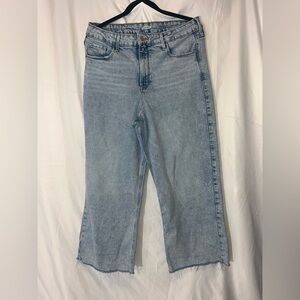 Old Navy Light Blue Ankle Jeans high waist size 14 women's
